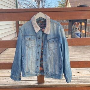 Men's Dravus Denim Jacket with Sherpa Collar